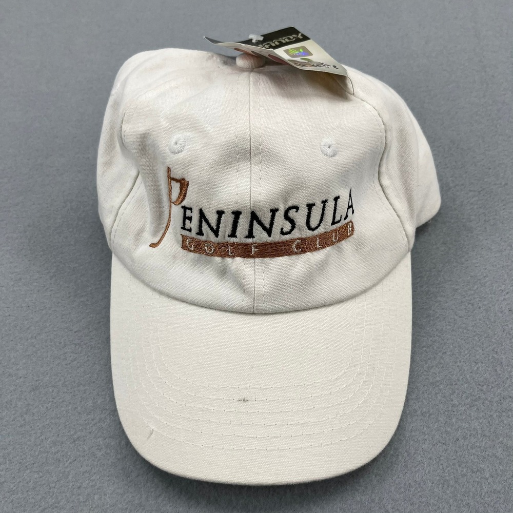 Peninsula Golf Club‎ White Embroidered Adjustable Mens Baseball Hat Caps Handy